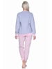 NORMANN Frottee Pyjama langarm Bündchen und Pinguin Stickerei - 71537 in Grau