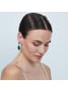 Luxenter Luxenter Emerald Zirconia metal alloy earrings with rhodium finish - Cakrolm