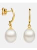 Diamant L'éternel Ohrringe aus 585 Gelbgold mit Perle
