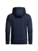 Amaci&Sons Kapuzenpullover mit Plüsch-Kapuze YONKERS in Navyblau