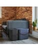 Rotho 2er-Set Aufbewahrungsbox 40l mit Deckel in Mistletoe weiß