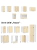 VCM  Küchenschrank B. 80 cm Hängeschrank Küche Fasola in Weiß / Honig-Eiche