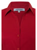 More & More schmale Halbarm-Bluse, Baumwollstretch in red