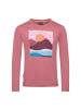 Trollkids Langarm-Shirt Falketind (GOTS) in frozen berry