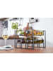FineBuy Weinregal in Schwarz / Aluminium / 29x25x21
