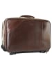 Bagan Business Trolley AMERIGO VESPUCCI echt Leder in dunkelbraun