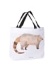 Mr. & Mrs. Panda Tote Bag Nasenbär ohne Spruch in Weiß
