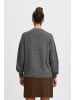 ICHI Strick-Cardigan langarm IHKAMARA Loose fit in Dark grey melange