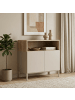 CALICOSY Sideboard OLIVER in Beige - (W) 80  x (H) 80  x (L) 40  cm