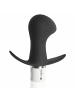 Lumunu Deluxe Silikon Massage Butt Plug (22 mm - 42 mm) in Schwarz