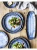 gipfelstück Geschirr-Set, Steinzeug Wilde Schlucht in Blau