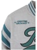 FUBU College Jackets in heather grey/green