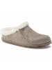 Birkenstock Hausschuh Zermatt Premium Suede Leather in Steingrau