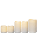 MARELIDA 6er Set LED Kerzen für Außen in weiß