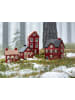 IB Laursen Lichthaus STILLENAT Rot mit Schneemann 10 cm