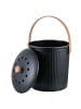 relaxdays Küchen-Komposteimer in Schwarz - 5,6 Liter