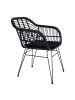 ebuy24 Sessel Trish Schwarz 2er Set