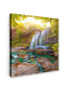 MuchoWow Leinwand bilder Sonniger Wasserfall (BxH)