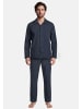 Seidensticker Pyjama Classic Web in Navy