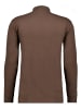 Ragman Langarm-T-Shirt in braun