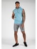 Gorilla Wear ärmelloses T-Shirt mit Kapuze - Oswego - Blue