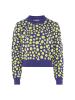 Sookie Damen Sweater in MARINE LIMETTE GELB