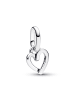 Pandora Damen-Schmuckset Silber-Creolen Freihändiges Herz