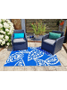 JACK Outdoor Teppich 120x180cm In- & Outdoor in Paisley Blau