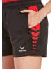 erima Six Wings Shorts in schwarz/rot