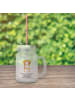 Mr. & Mrs. Panda Trinkglas Mason Jar Einhorn König mit Spruch in Transparent