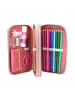 Depesche 2-Fach Federtasche HEART TO HEART TOPModel 5,5 x 12 x 19 cm in rosa