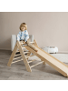 BusyKids 2-tlg. Set: Kletterdreieck und Rutsche in Unlackiert