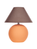Beliani Tischleuchten LIMIA in Orange/Braun - (W) 34 x (H) 41 x (L) 34 cm