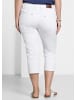 sheego Caprijeans in white denim