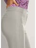 MADELEINE Komforthose mit Ziernähten in steingrau