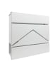 relaxdays Briefkasten in Weiß - (B)37 x (H)37 x (T)11 cm