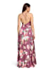 Vera Mont Abendkleid mit V-Ausschnitt in Dark Red/Pink