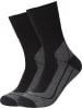 camano Unisex-Outdoor-Socken 2 Paar in schwarz