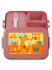 Mr. & Mrs. Panda Lunch Box Fuchs Koch Design ohne Spruch in Rot Pastell
