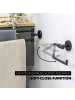 bremermann Bad-Serie PIAZZA BLACK - Toilettenpapierhalter ca. 15,5 x 11 x 6 cm (B/H/T)