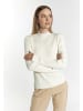 DreiMaster Damen Strickpullover in Wollweiss
