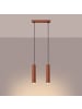 Nice Lamps Pendelleuchte CASTRO 2 roter Ocker H 105 cm