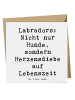 Mr. & Mrs. Panda Deluxe Karte Spruch Labrador Herzensdiebe mit S... in Weiß