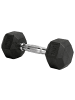 relaxdays 2 x Hanteln in Schwarz/ Silber - 3 kg