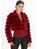 faina Women Jacket in wine red