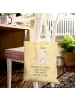 Mr. & Mrs. Panda Tote Bag Robbe Sherlock mit Spruch in Gelb Pastell