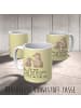 Mr. & Mrs. Panda Teetasse Bär Kind mit Spruch in Gelb Pastell