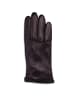 CASH-MERE.CH Lederhandschuhe mit Kaschmirfutter und Touchscreen tauglich in Schwarz