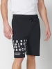 KOROSHI Bermuda Jogger in schwarz