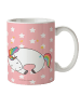 Mr. & Mrs. Panda Becher Einhorn Nacht ohne Spruch in Rot Pastell